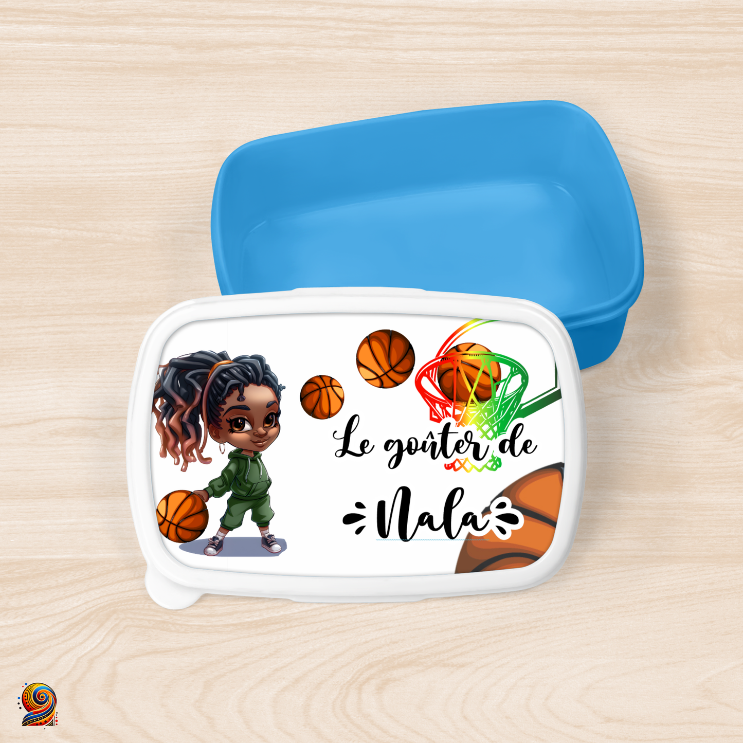 Boîte à gouter "Petite Basketteuse" - Twende Art