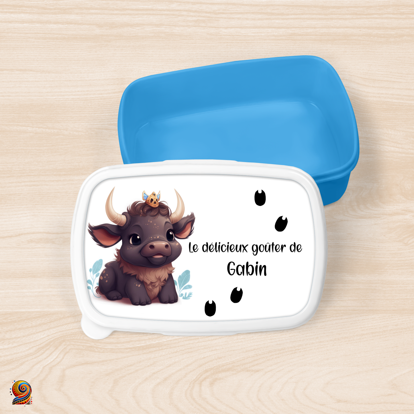 Boîte à gouter "Empreintes de Buffle" - Twende Art