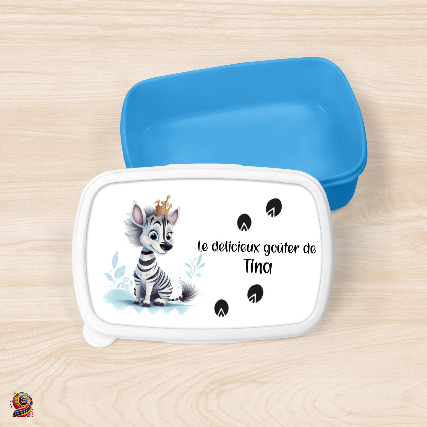 Boîte à gouter "Empreintes de Zèbre" - Twende Art