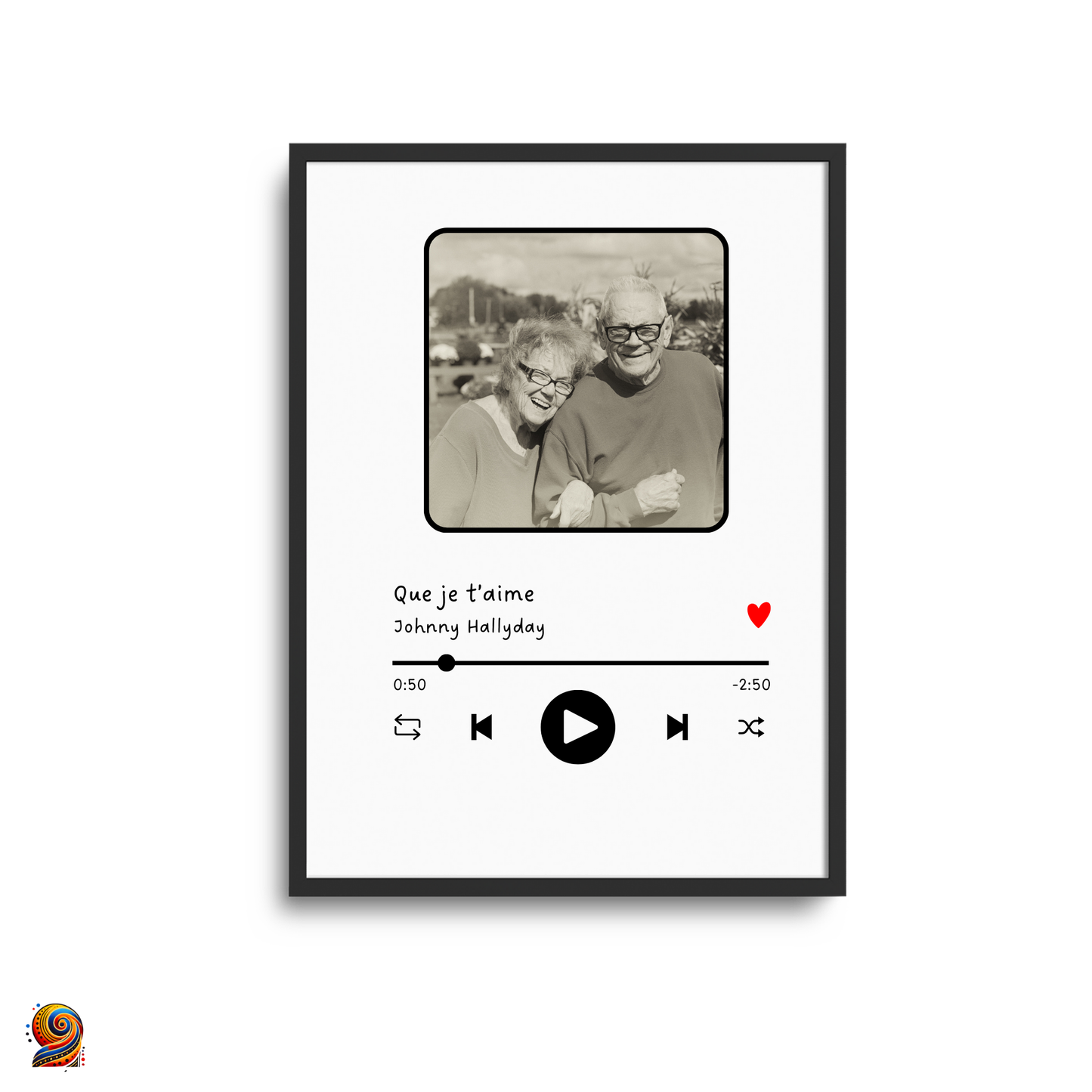 Cadre photo "notre chanson préférée" personnalisé - Twende Art