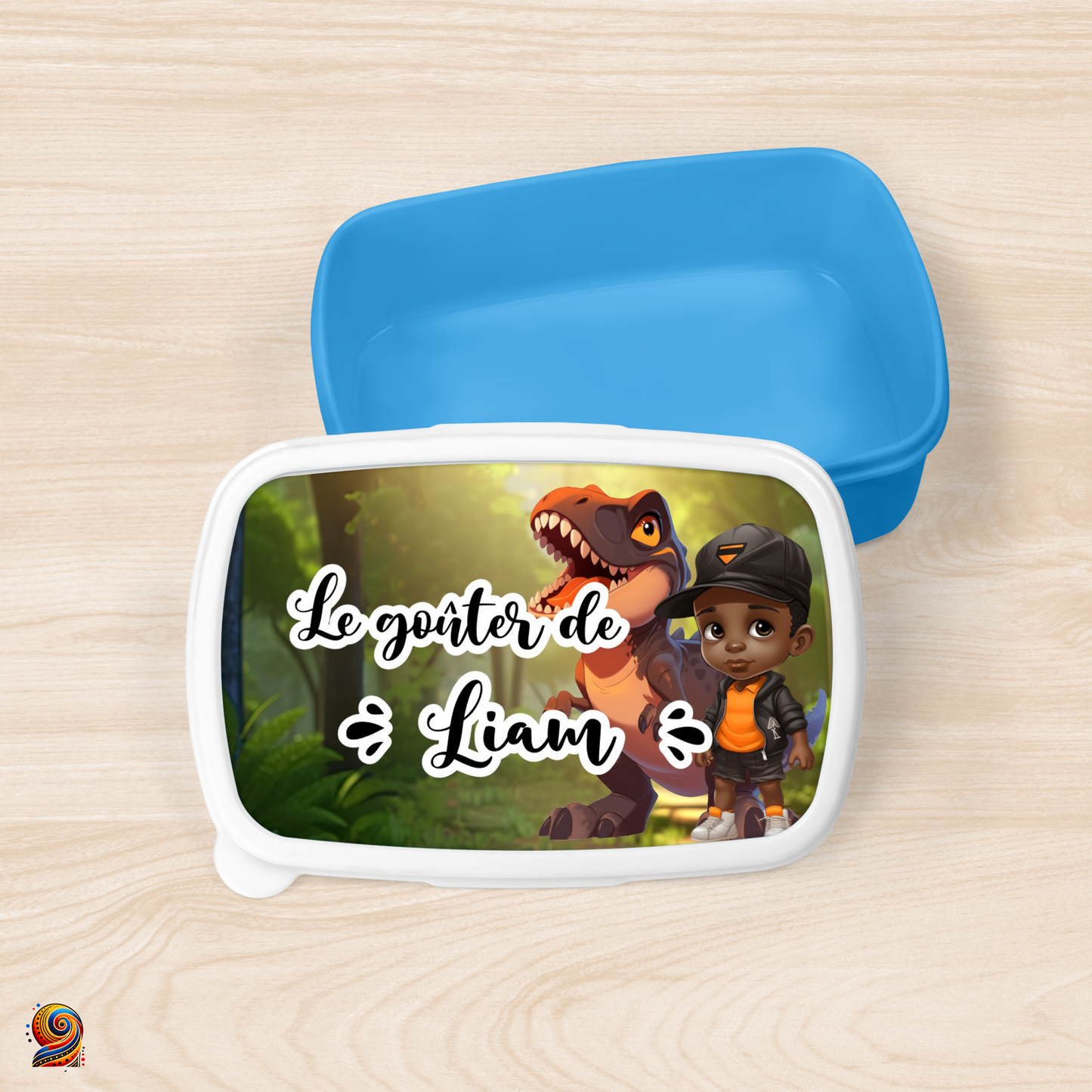 Boîte à gouter "Chasseur de dino" - Twende Art