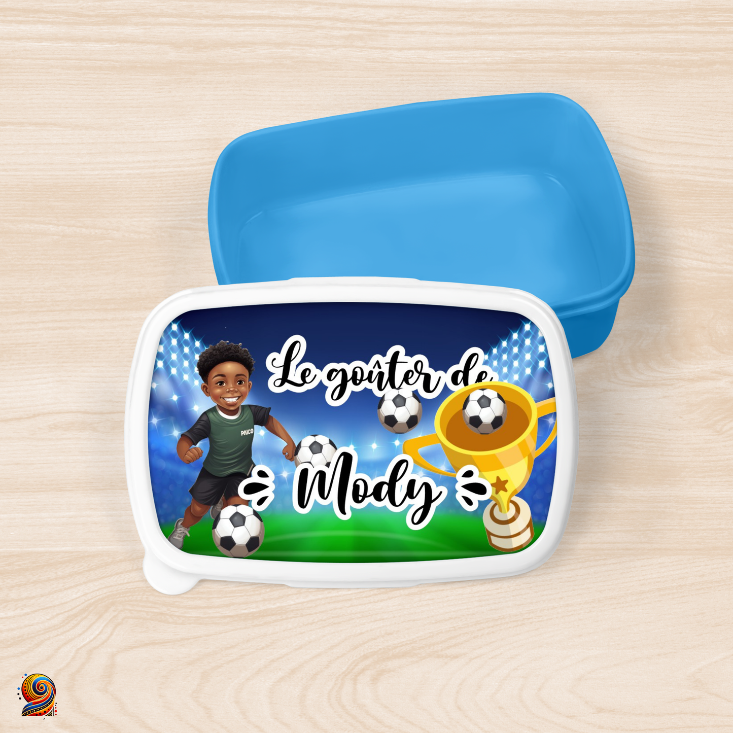 Boîte à gouter "Champion de foot" - Twende Art