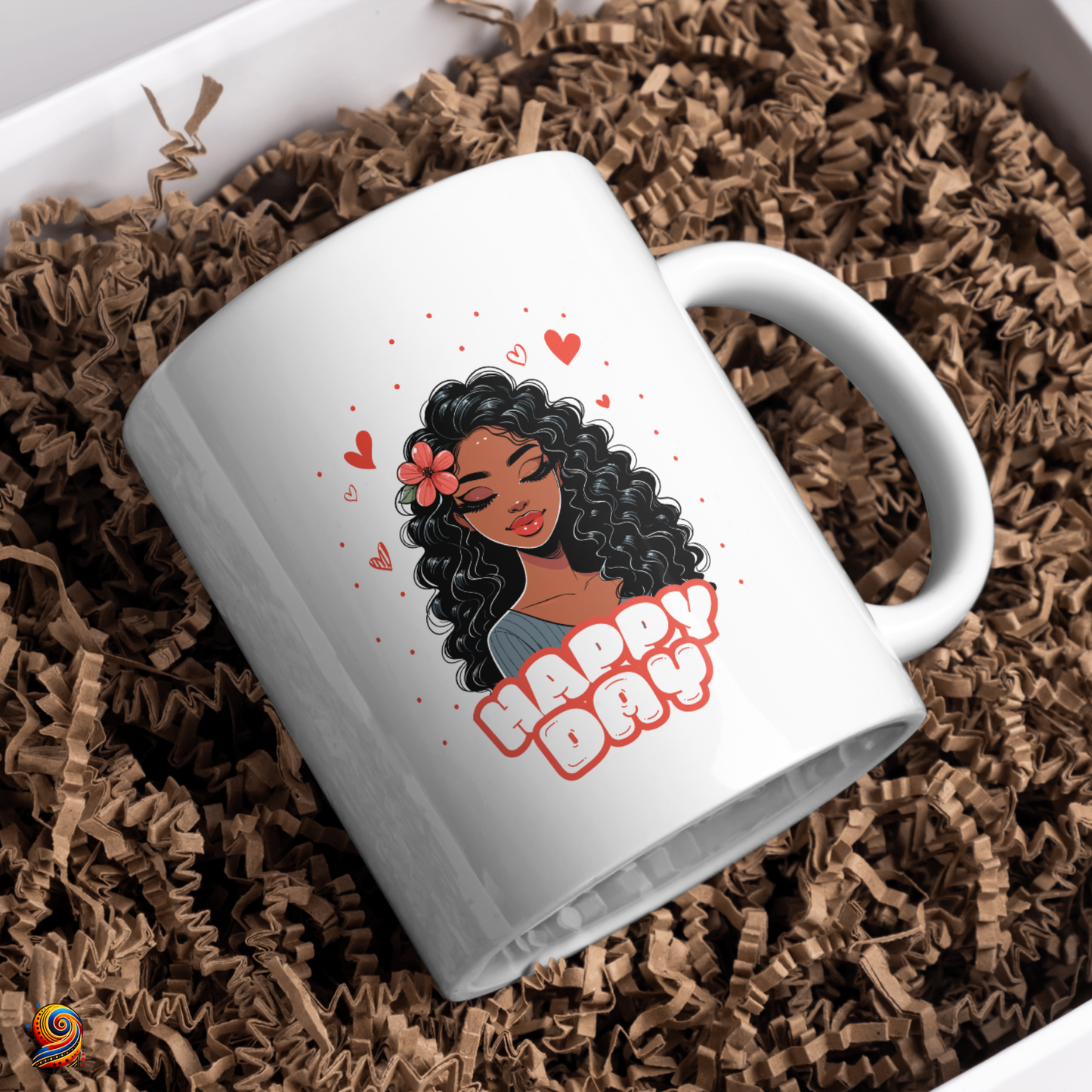 Mug afro Happy Day - Twende Art
