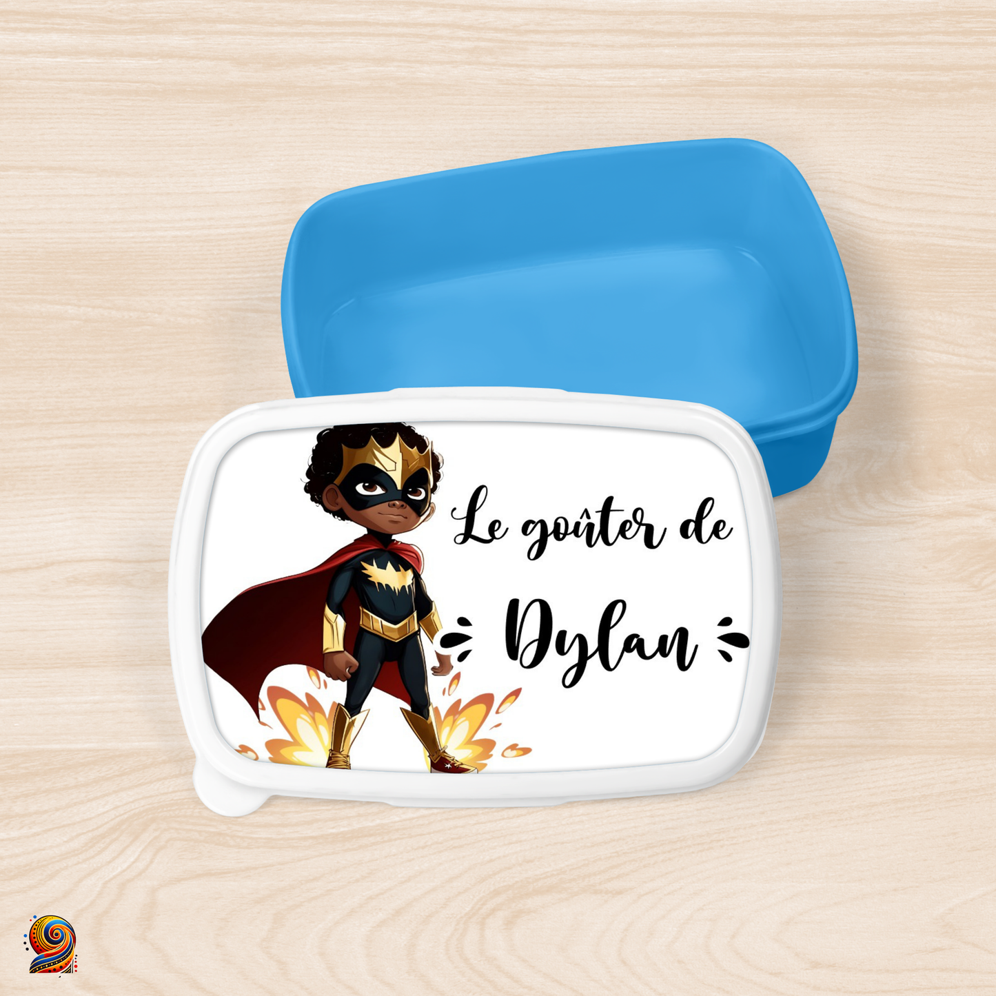 Boîte à gouter "Petit Super Héros" - Twende Art