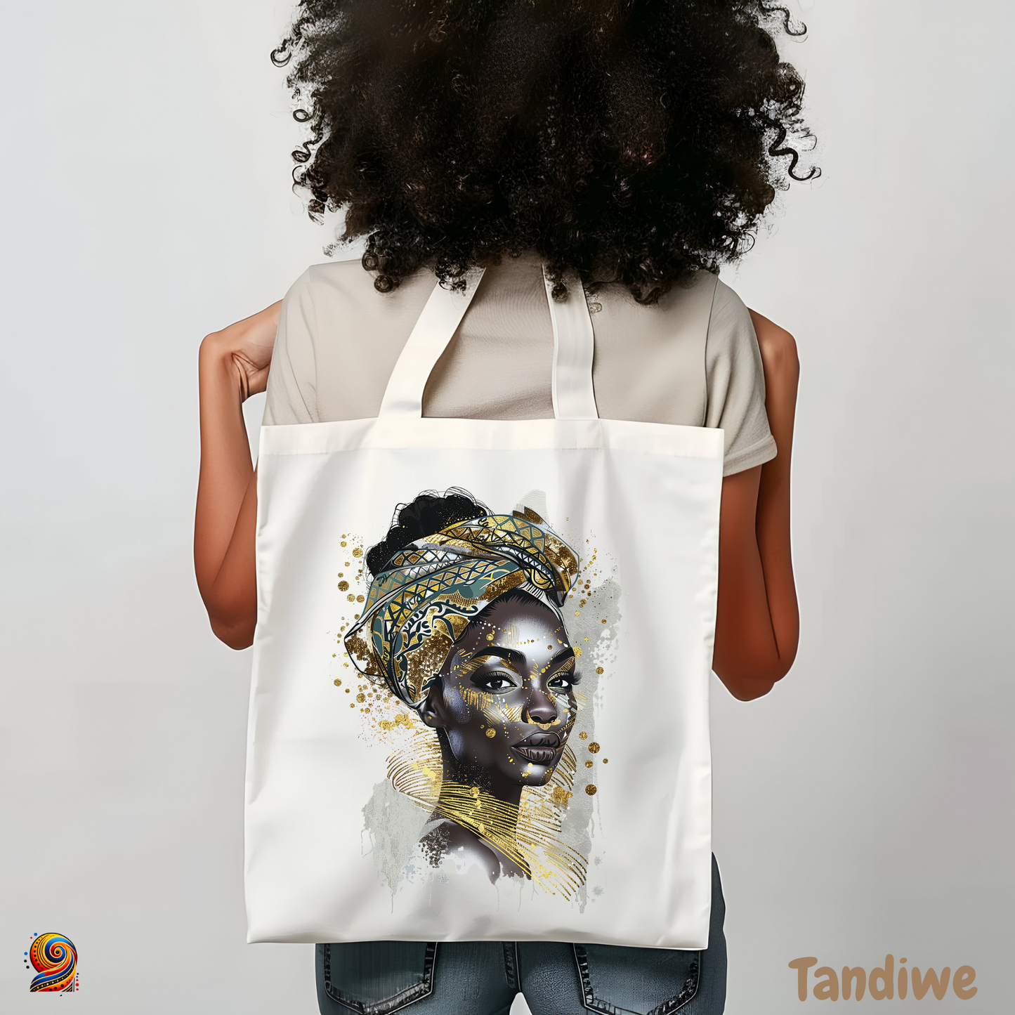 Tote Bag Pure gold "Tandiwe" - Twende Art