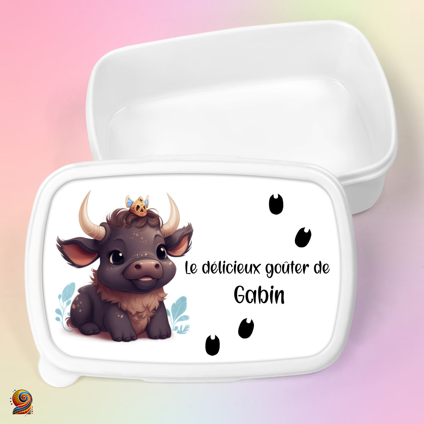 Boîte à gouter "Empreintes de Buffle"