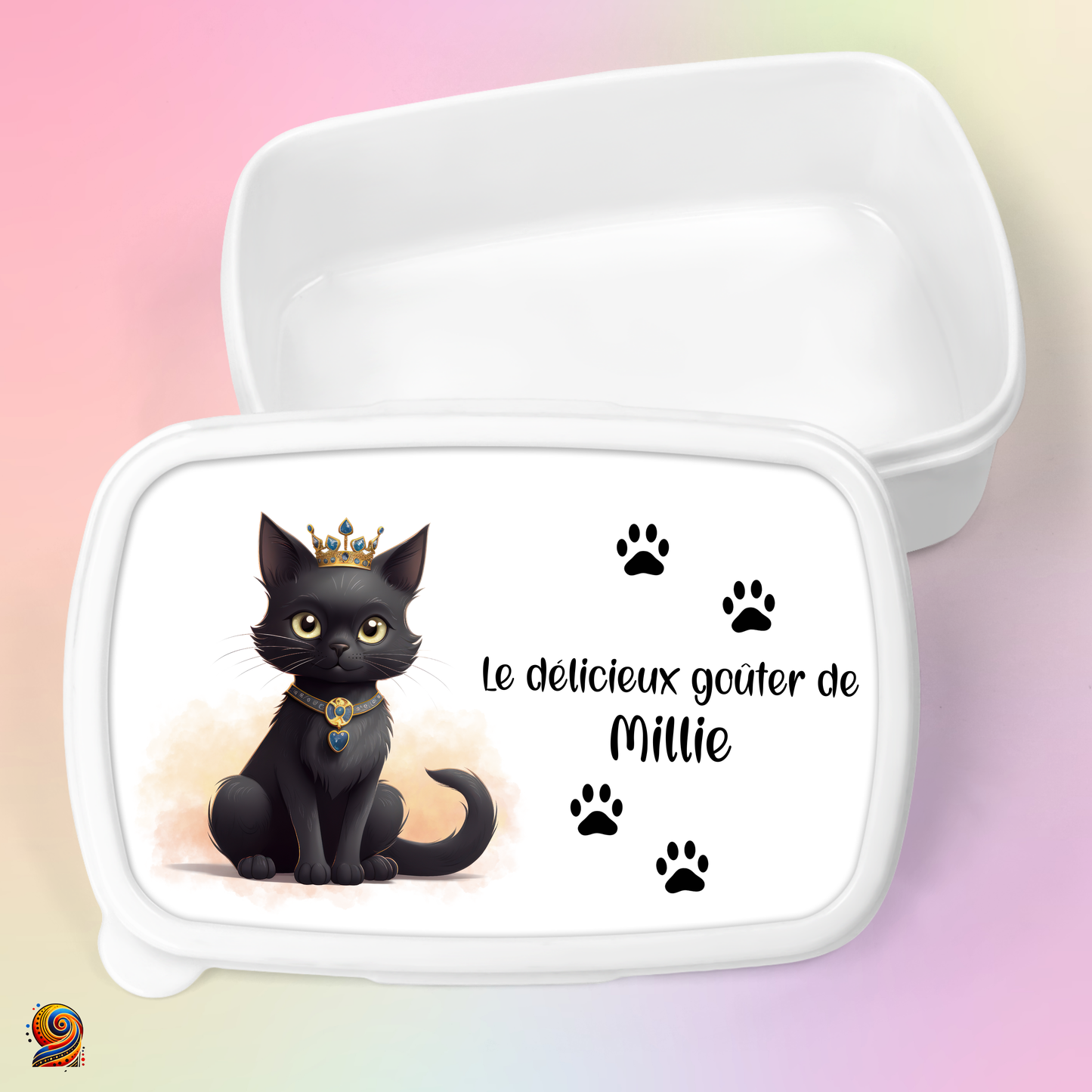 Boîte à gouter "Empreintes de Chat"