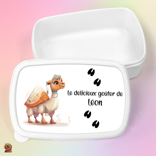 Boîte à gouter "Empreintes de Dromadaire"