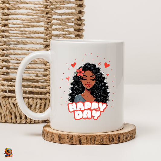 Afro Happy Day Mug