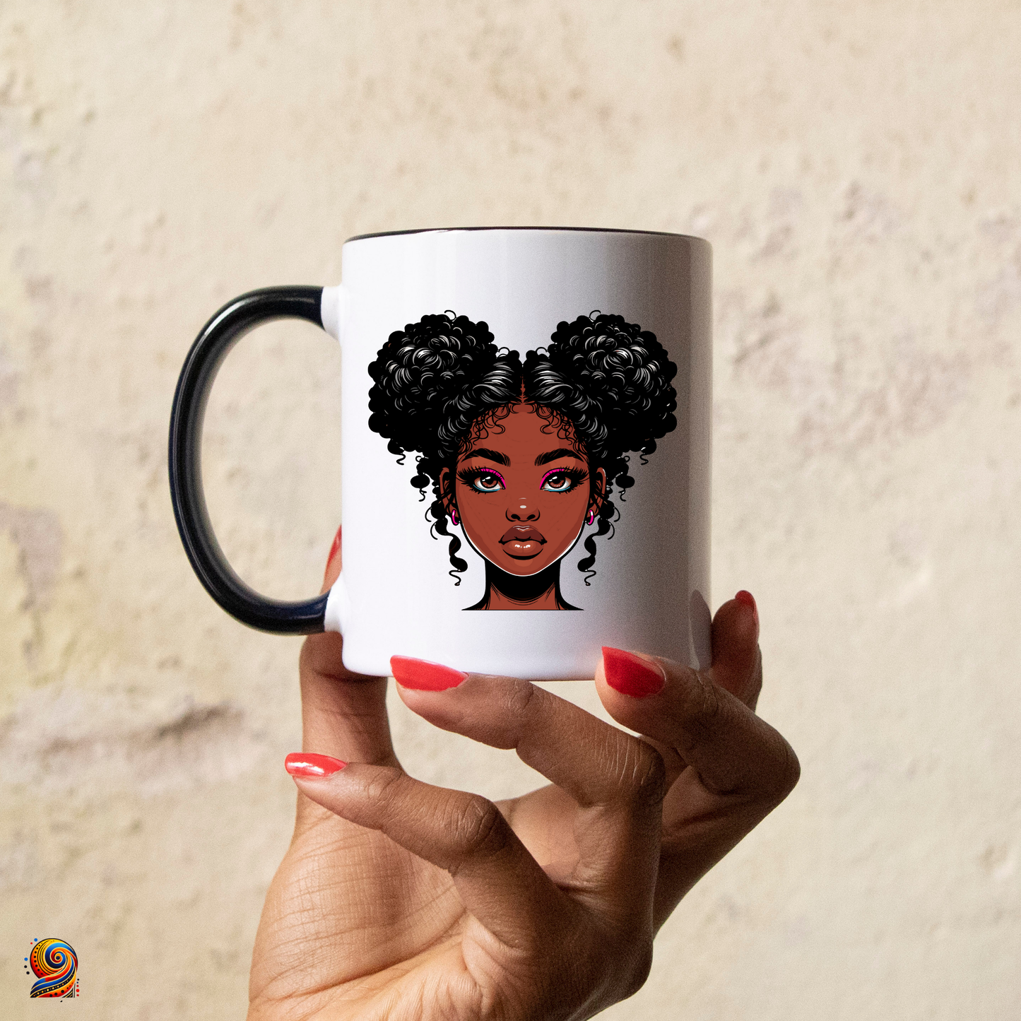 Mug afro Little Miss