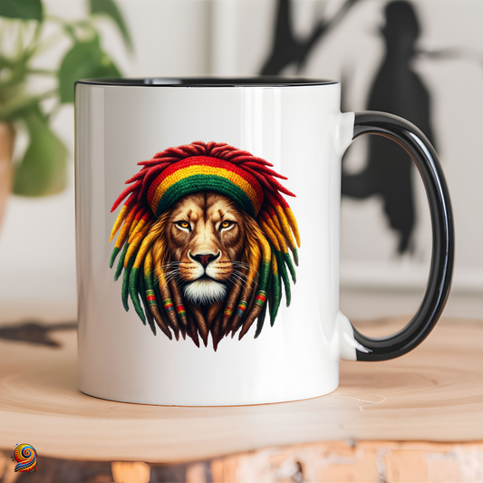 Mug afro Lion face