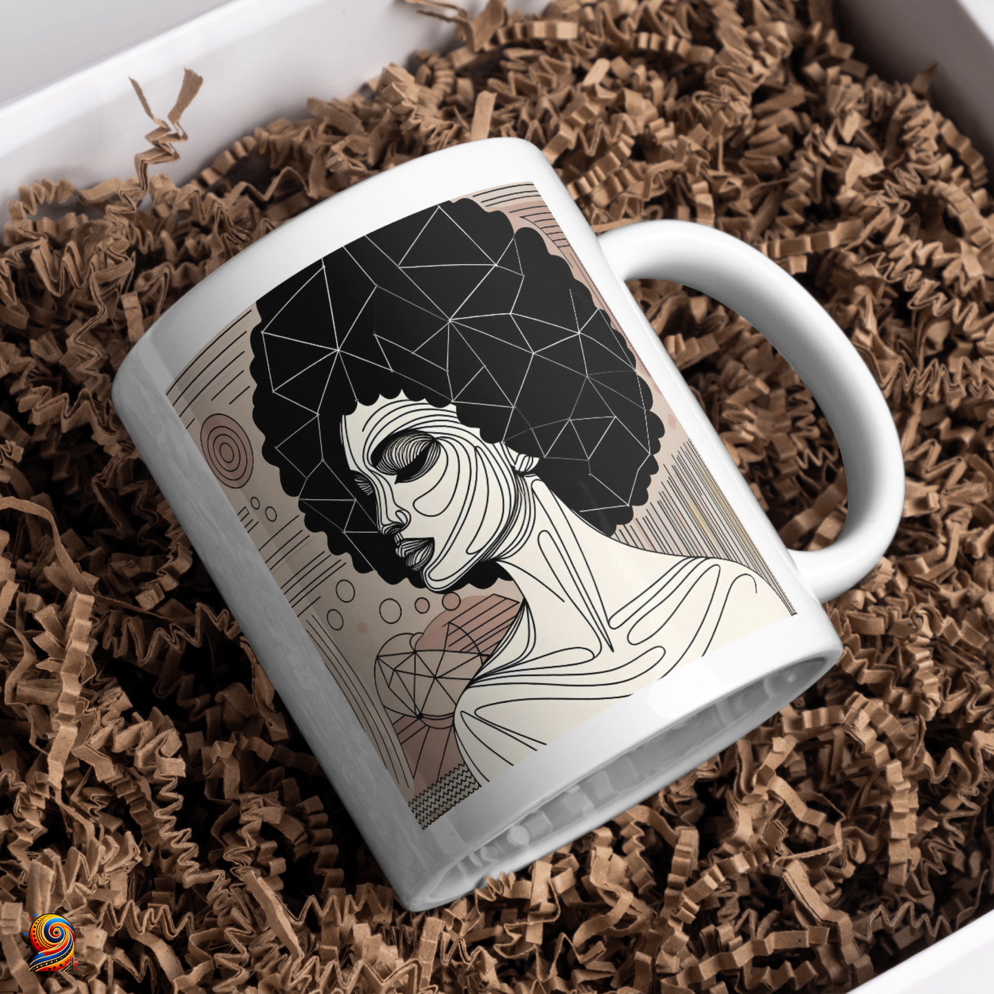 Mug Afro-Abstrait