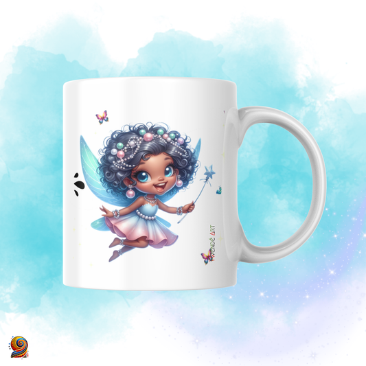 Mug personnalisé afro Fée