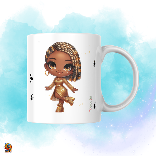 Mug personnalisé Reine afro Egyptienne