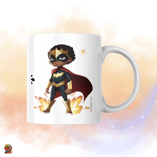 Mug personnalisé Super afro Héros