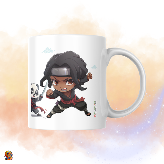 Mug personnalisé Petit afro Samouraï