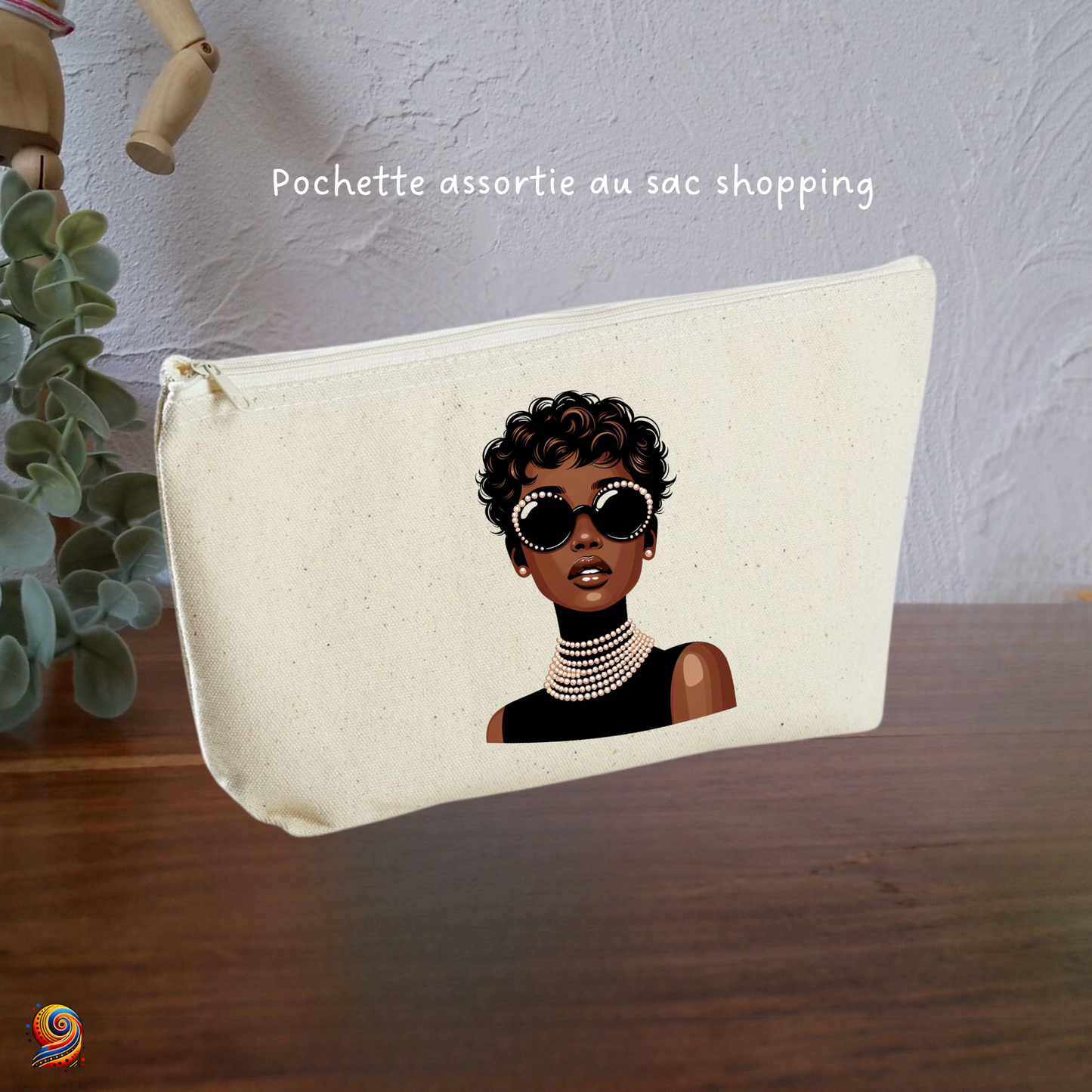 Afro Pearls Shopping Bag