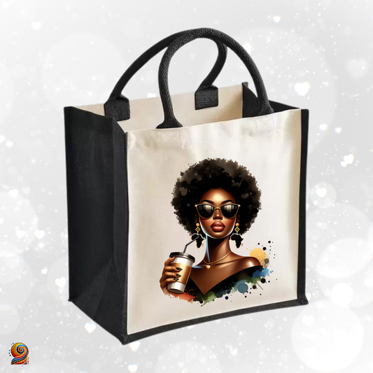 AfroSac bicolore "Koffee"