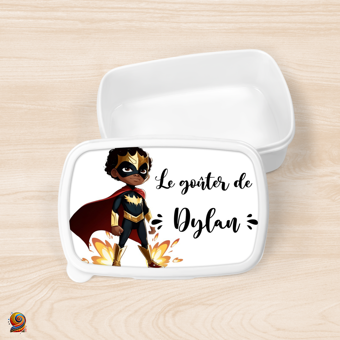 "Little Super Hero" snack box