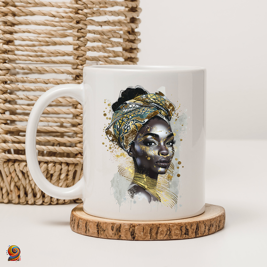 Afro woman's mug Pure gold "Tandiwe"