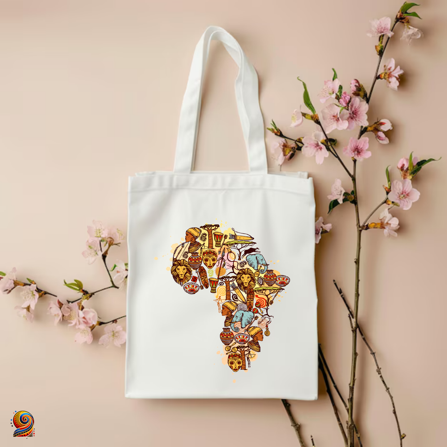 Afro shopping tote bag "Amazing Africa"