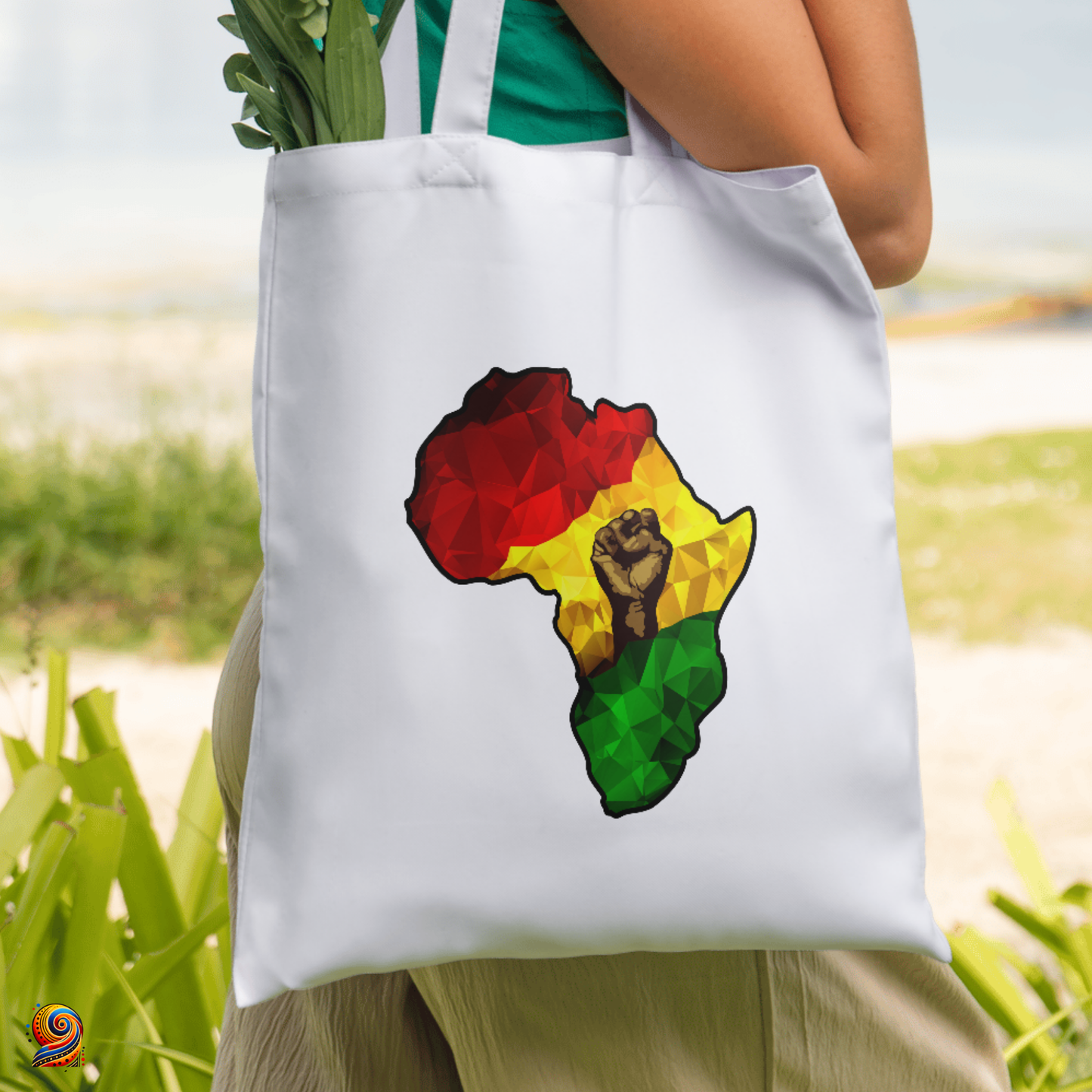 Afro shopping tote bag "Black people"